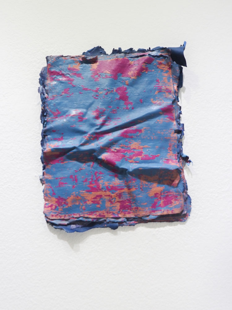 Traces and Residues: Pink on Blue #03