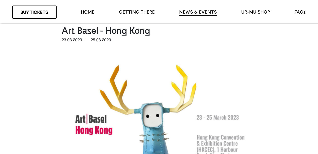 UR-MU – Art Basel Hong Kong