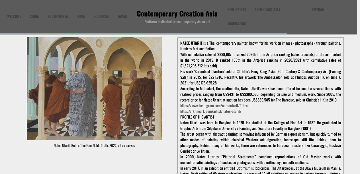 Contemporary Creation Asia – Contemporary Thai artists