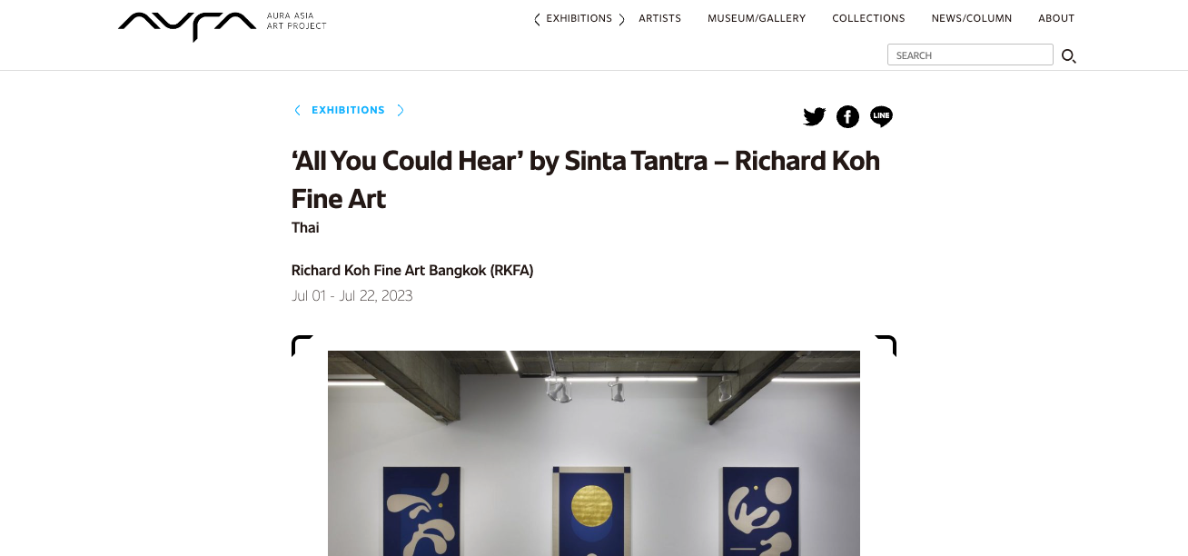 Aura Asia Art Project – ‘All You Could Hear’ by Sinta Tantra