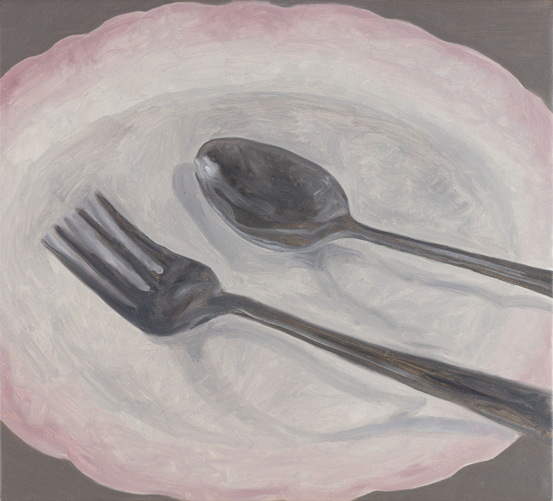 Plate, spoon and fork No.3