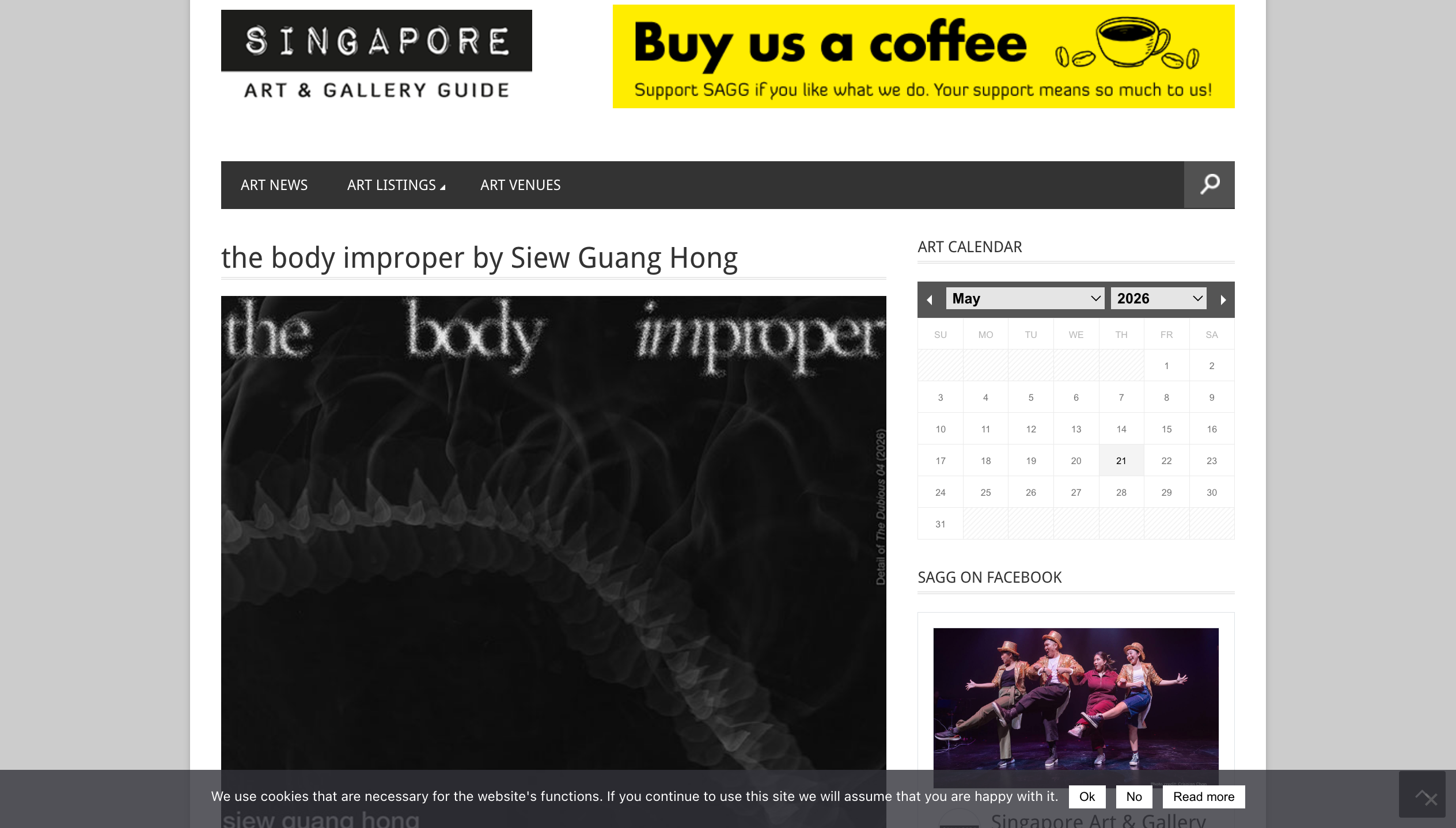 Singapore Art Gallery Guide – the body improper by Siew Guang Hong