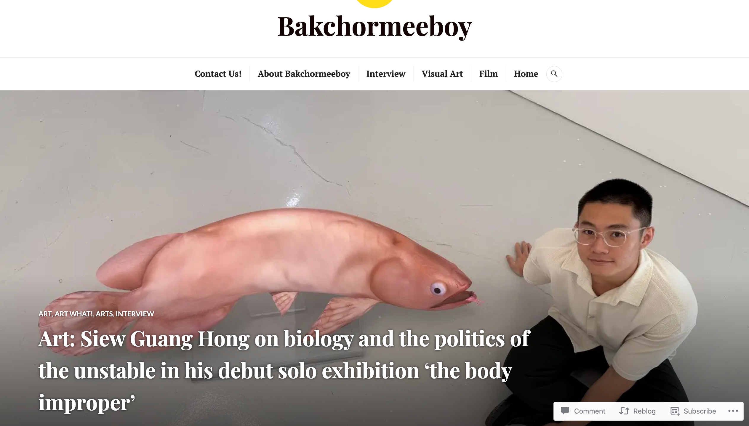 Bakchormeeboy – Art: Siew Guang Hong on biology and the politics of the unstable in his debut solo exhibition ‘the body improper’