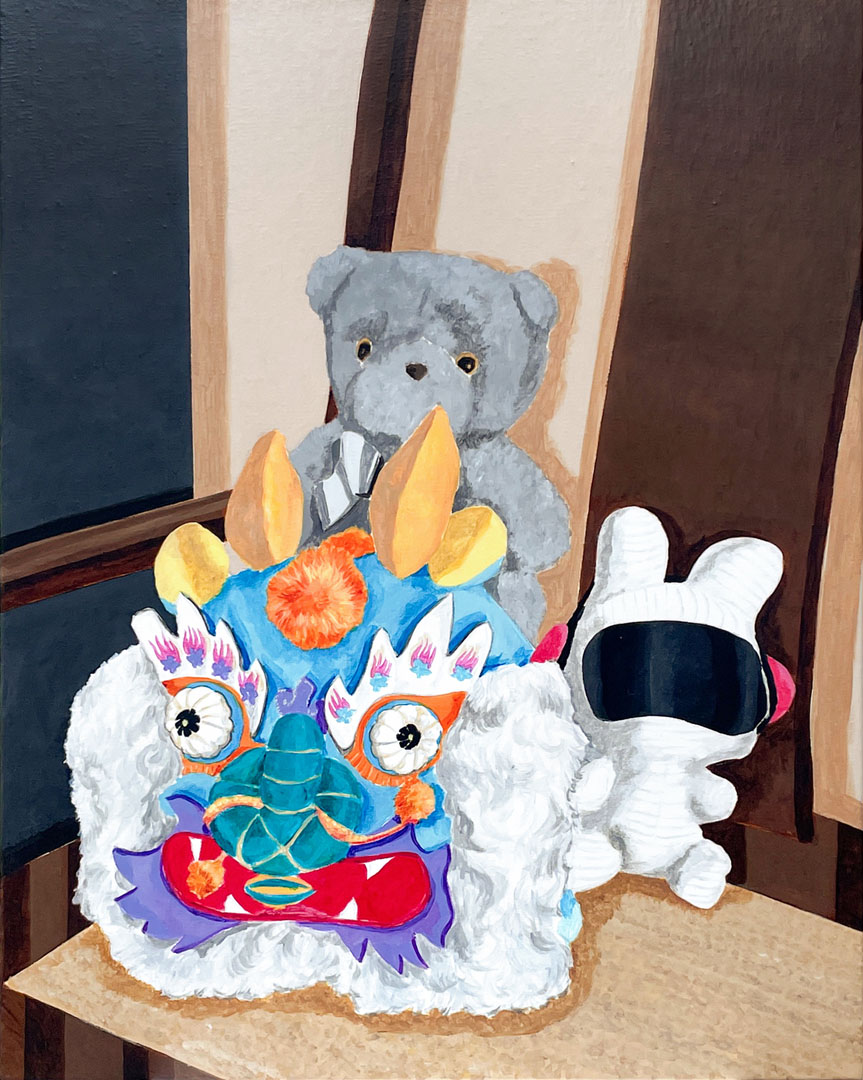 Cloth tiger & friends