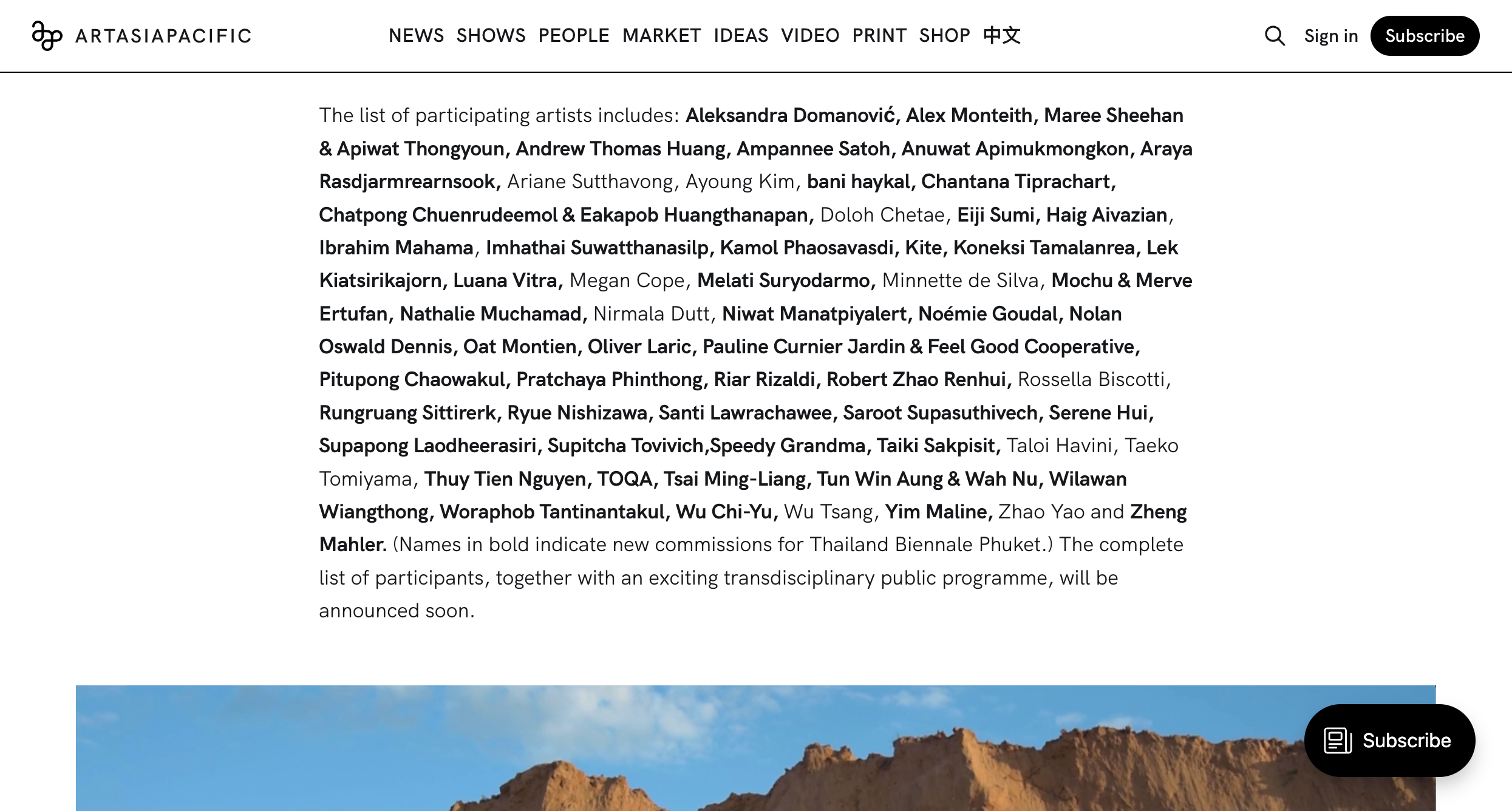 Art Asia Pacific – Thailand Biennale, Phuket 2025: Eternal [Kalpa]