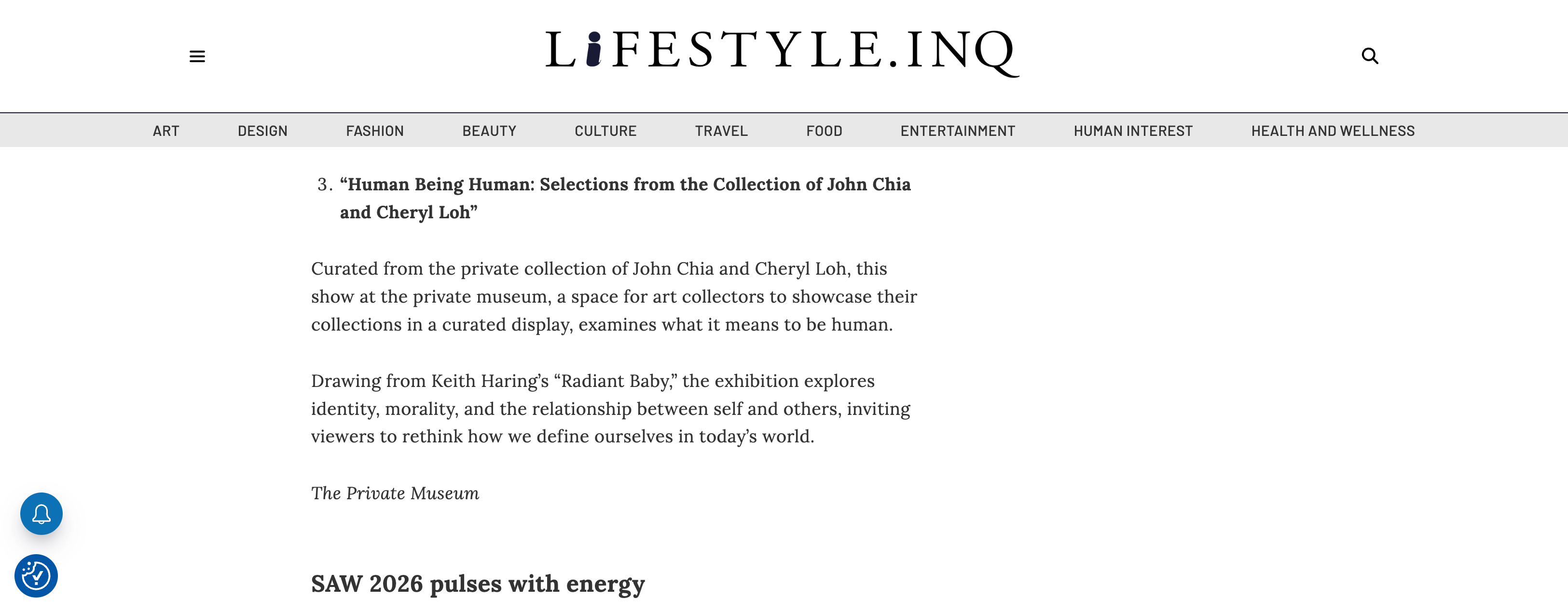 Lifestyle.INQ – An art-filled week in Singapore