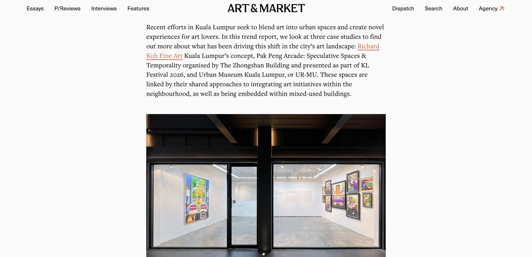 Art & Market – Trend Report: Kuala Lumpur Art Spaces That Engage with Their Neighbourhoods