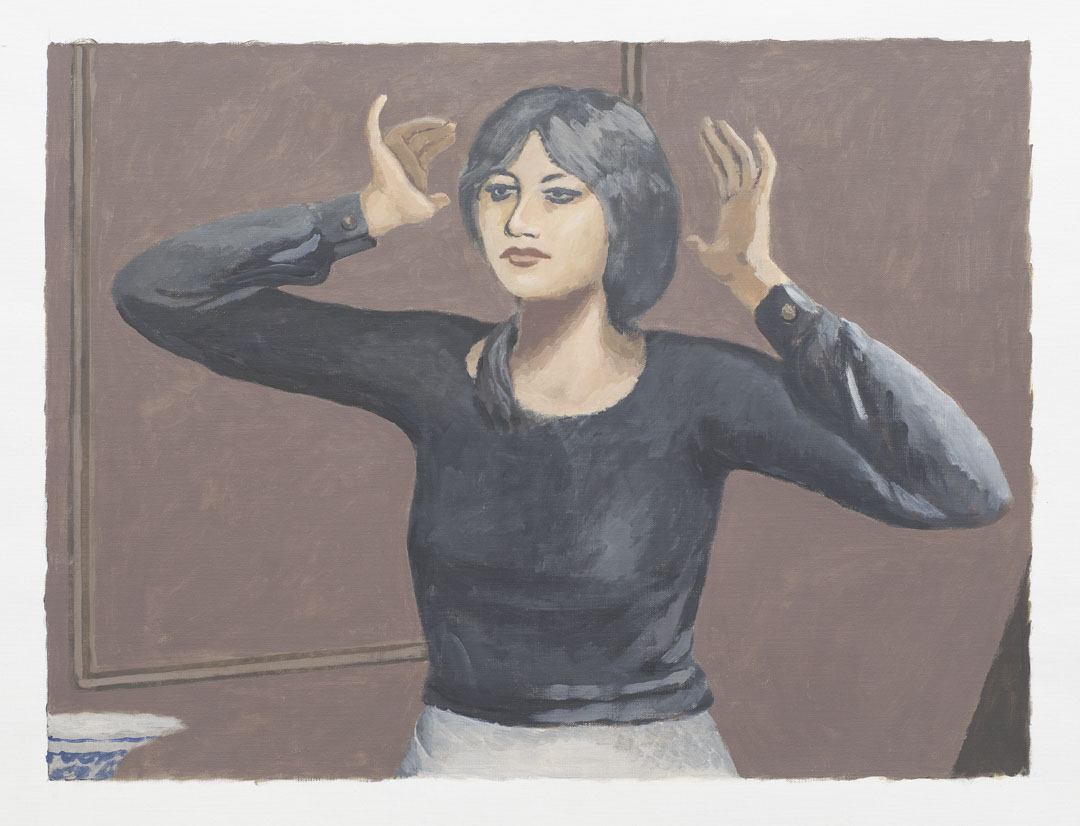 Woman Fixing Hair